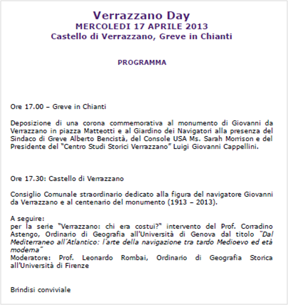 Verrazzano Day 2013 – Fondazione Giovanni Verrazzano
